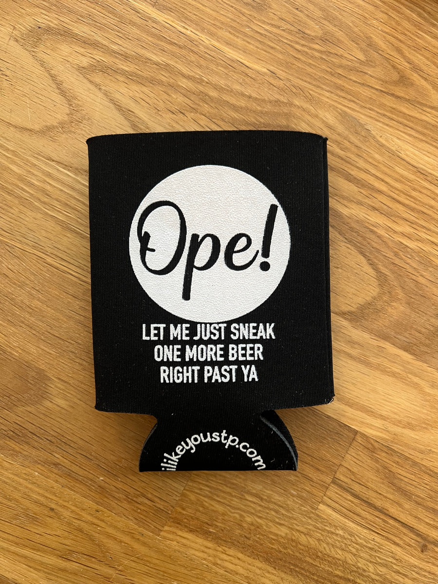 Branded Metal Koozie – Just A Guy In The Pew