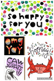 You're Awesome, Congrats Cards- Cheeky Beak Co