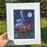 Yoga Bigfoot - Mini Prints