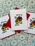 Thank You Cards Boxed Sets of 6 - Cheeky Beak