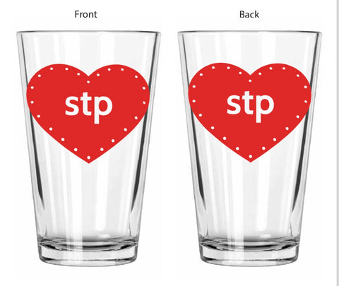 Pint Glass - Stp Heart