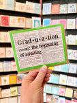 Graduation Cards - Fiction Reshaped