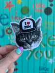 I Heart MN Cat Embroidered Patch