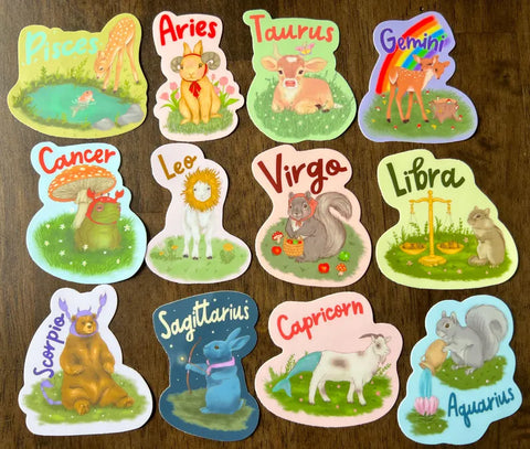 La Strana Studio - Zodiac Stickers