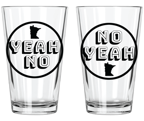 Pint Glass - Yeah No / No Yeah