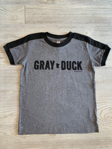 Youth T-Shirt- Gray Duck with Black Trim