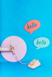Pink Linen- Hello Talk Bubble