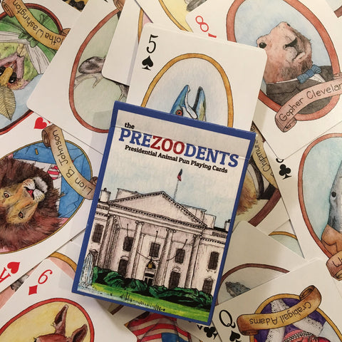 Ah Ha Brands- PreZOOdents Playing Cards