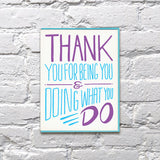 Thank You Cards- Bench Pressed