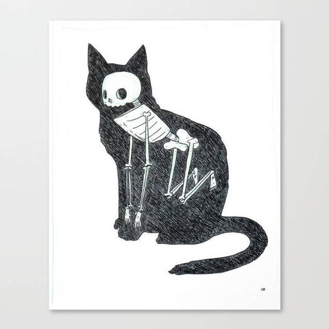 Cat Rocketship- 5x7 Animus Prints