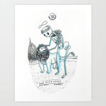 Cat Rocketship- 5x7 Tarot Prints